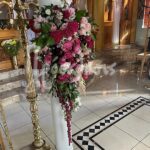 Λαμπάδες γάμου με λουλούδια